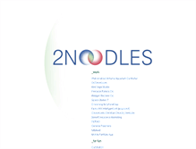 Tablet Screenshot of 2noodles.com